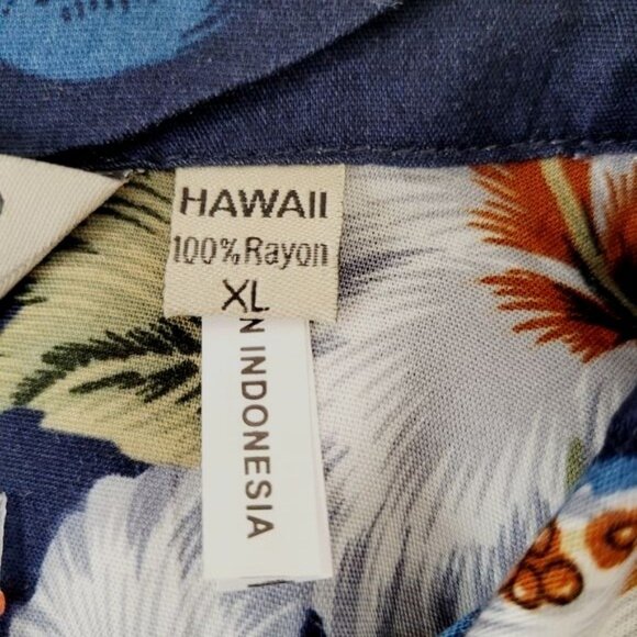 Hula Hula Hawaii Button Up  Tropical Hawaiian Shirt Size XL NEW - Picture 4 of 5